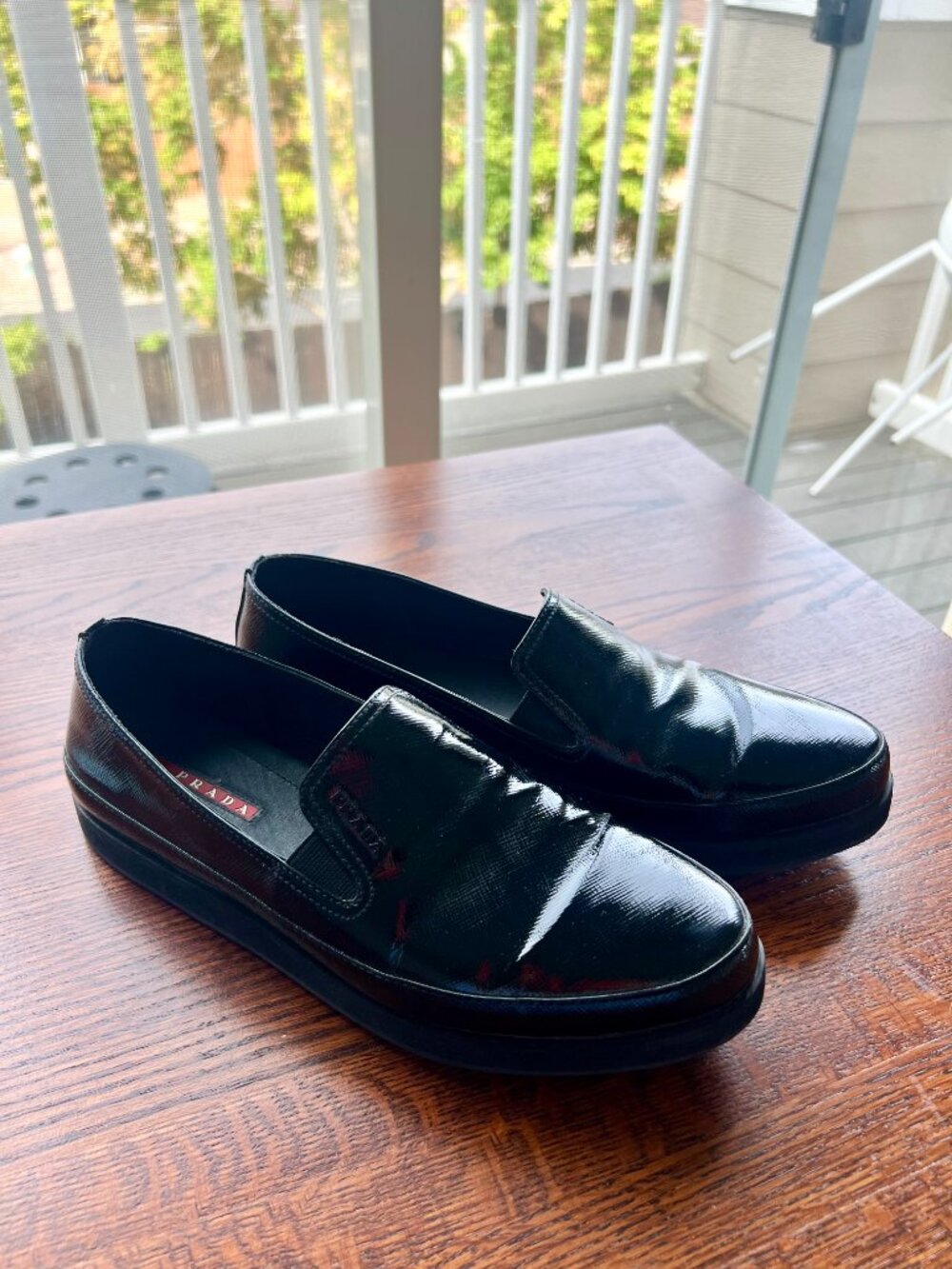 Prada Vernice St. Saffiano Shoes - Picture 4 of 6